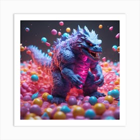 Godzilla 8 Art Print