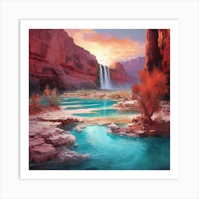 Sunset At The Grand Canyon 3 Art Print