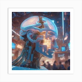 Futuristic Artificial Intelligence 2 Art Print