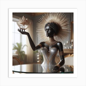 Ebony Goddess Art Print