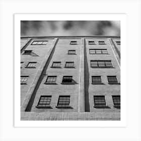 what is now bw square Art Print