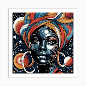 Starithia Celestial Portrait Art Print