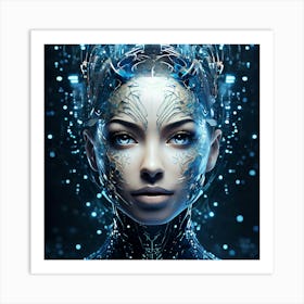 Futuristic Woman Art Print