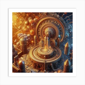 Futuristic City Art Print