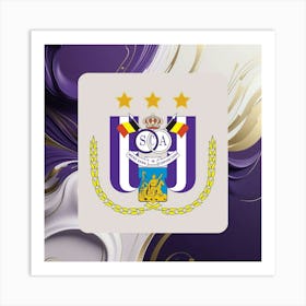 R.S.C. Anderlecht Logo Wall Art 13 Art Print