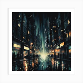 Night City 4 Art Print