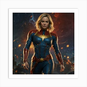 Captain Marvel 4 Art Print