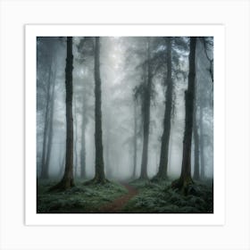 Foggy Forest 1 Art Print