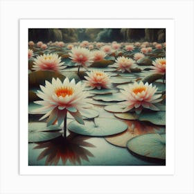 Water Lilies 13 Art Print