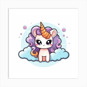 Cute Unicorn 824 Art Print