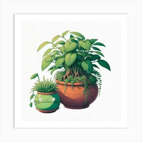 Potted Plants 3 Art Print