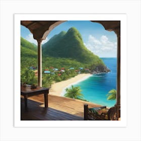 St. Lucia Art Print