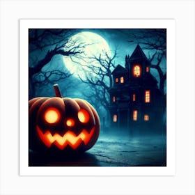 Haunted House Art Print