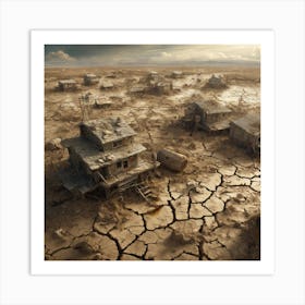 Deserted Village Art Print