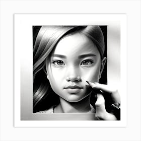 Portrait Of A Girl Art Print