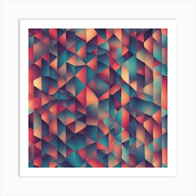 Abstract Triangles Background 1 Art Print