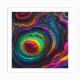 Abstract Painting waves of wonder Art Print