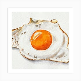 Fried Egg Watercolor By Nataliaswietekart Dgybdq8 (1) Art Print