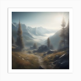 Mountain Scene 8 Art Print