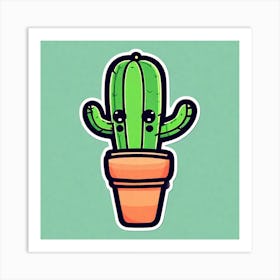 Cute Cactus 7 Art Print