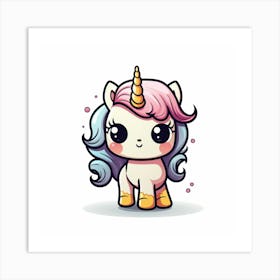 Cute Unicorn 648 Art Print