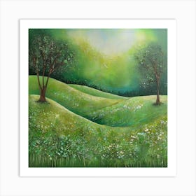 Green meadow 3 Art Print