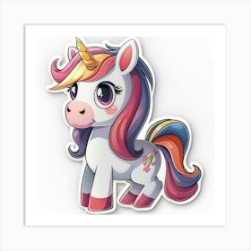 Unicorn Sticker 83 Art Print