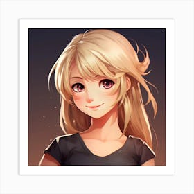 Anime Girl 5 Art Print