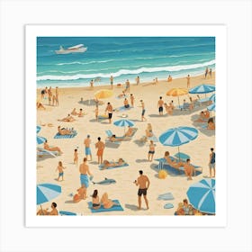 Day At The Beach 16 Art Print