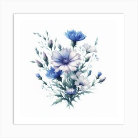 Flowers of Chicory 3 Art Print