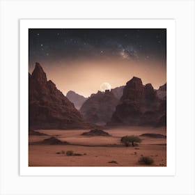 Desert Landscape Art Print