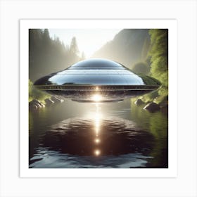 Alien Spaceship Art Print