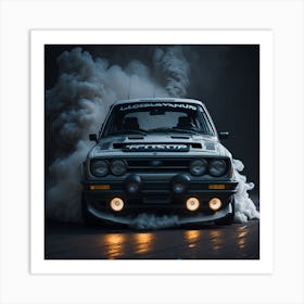 Mk1 Ford Escort Street Racer cloud of smoke Art Print