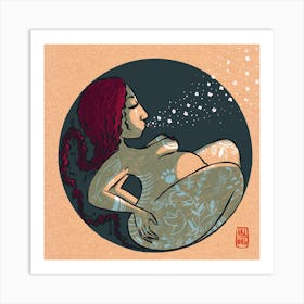 Breathe - Pregnant Beauty Art Print