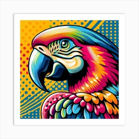 Pop Parrot 1 Art Print