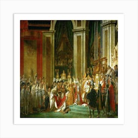 Coronation Of Louis Xv Art Print