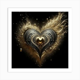 Heart Of Gold 9 Art Print