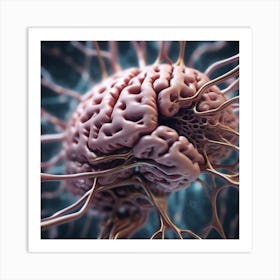 Brain And Nerves 11 Art Print