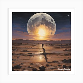 Sun in the Moon Art Print