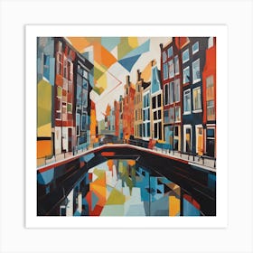 Amsterdam Canal Houses Art Print Art Print