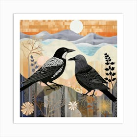 Bird In Nature Raven 3 Art Print