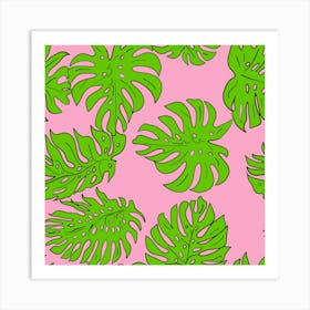 Leaves Tropical Plant Green Garden 1 Art Print