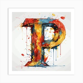 Letter P 2 Art Print