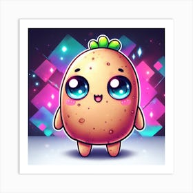 Cute Potato Art Print