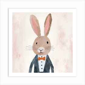 Rabbit In Tuxedo Art Print
