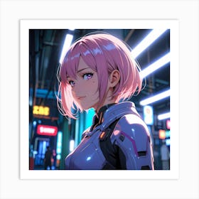 Synthetic Sakura Art Print