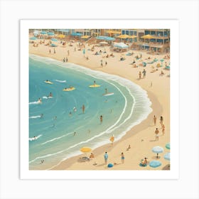 San Diego Beach 2 Art Print