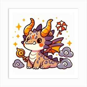 Whimsical Dragon 6 Art Print