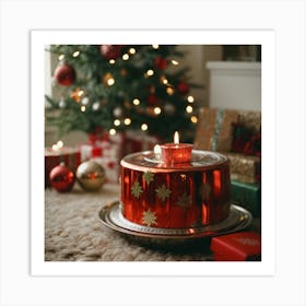 Christmas Cake Art Print