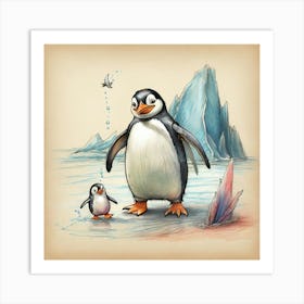 Penguins 17 Art Print